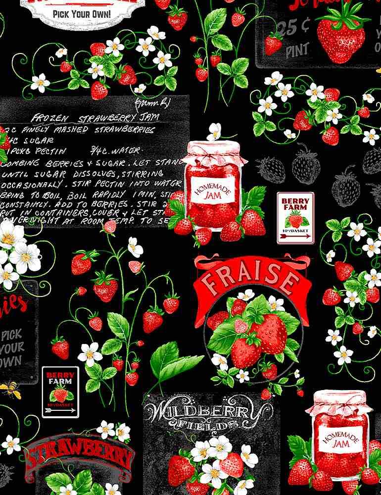 Strawberry Fields Black