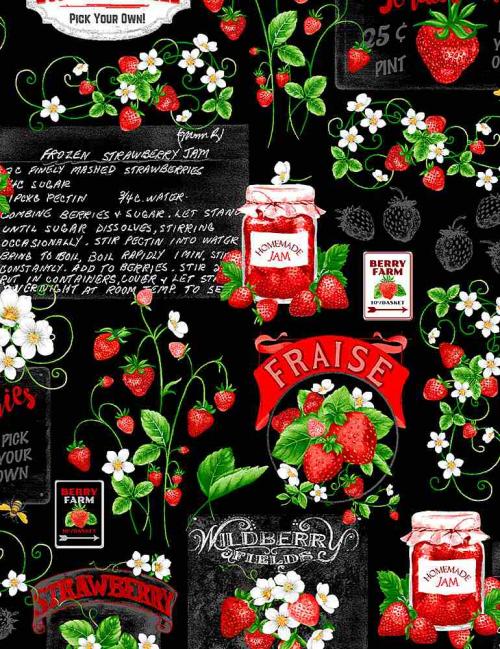 Strawberry Fields Black