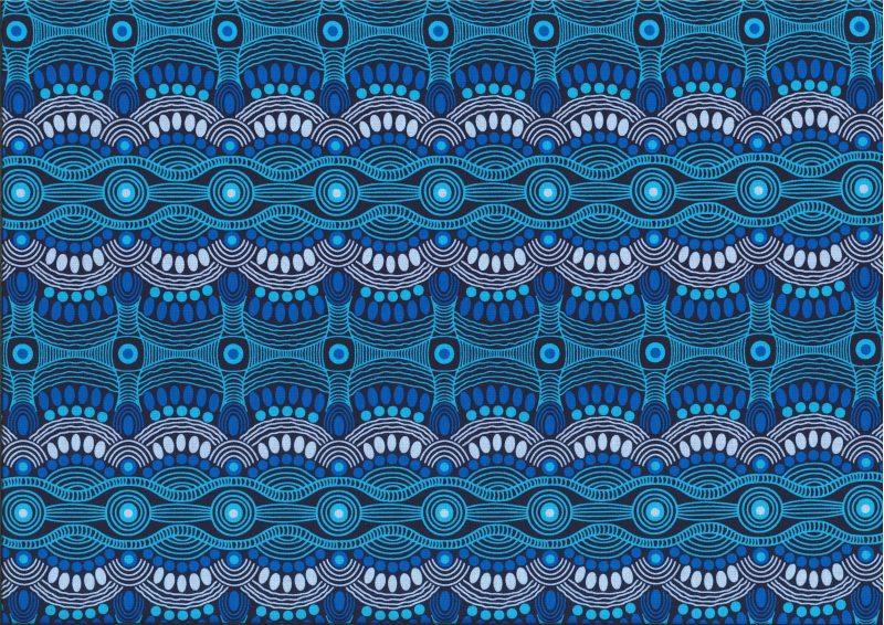 Aboriginal Prints Blue