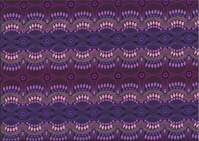 Aboriginal Prints Purple