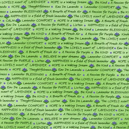 Lavender Blessings Green