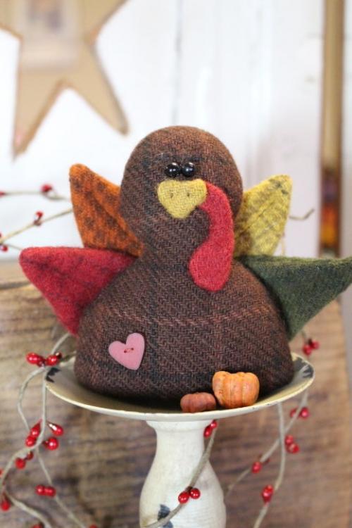 I Love Turkey Pincushion Pattern