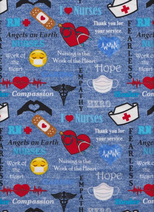 Thank You Heroes Blue