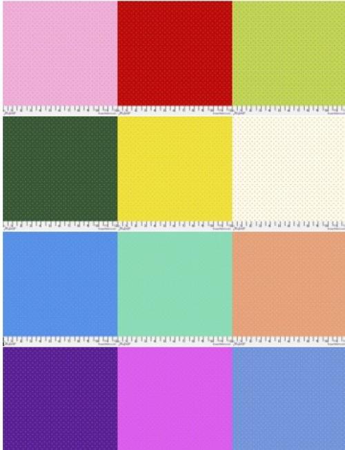 Tiny Dots & Stripes Fabric Pack - 12 Fat Quarters