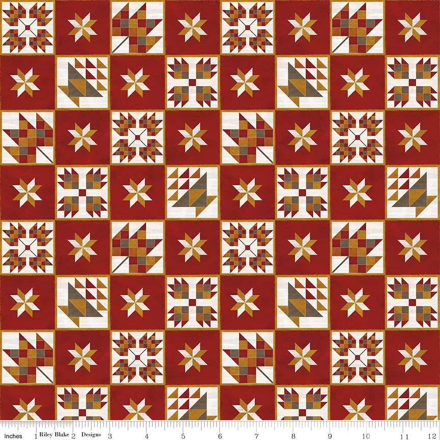 Fall Barn Quilts Red