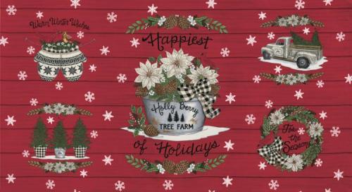 Holly Berry Tree Farm Panel