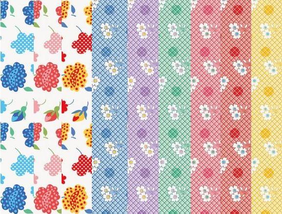 Basin Feedsacks Fabric Pack - 9 Fat Quarters