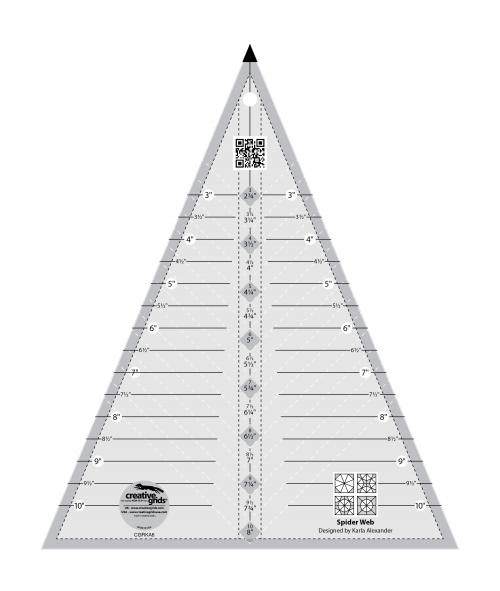 Creative Grids Spider Web Quilt Ruler