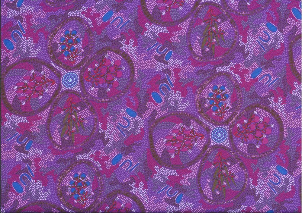 Aboriginal Prints Purple