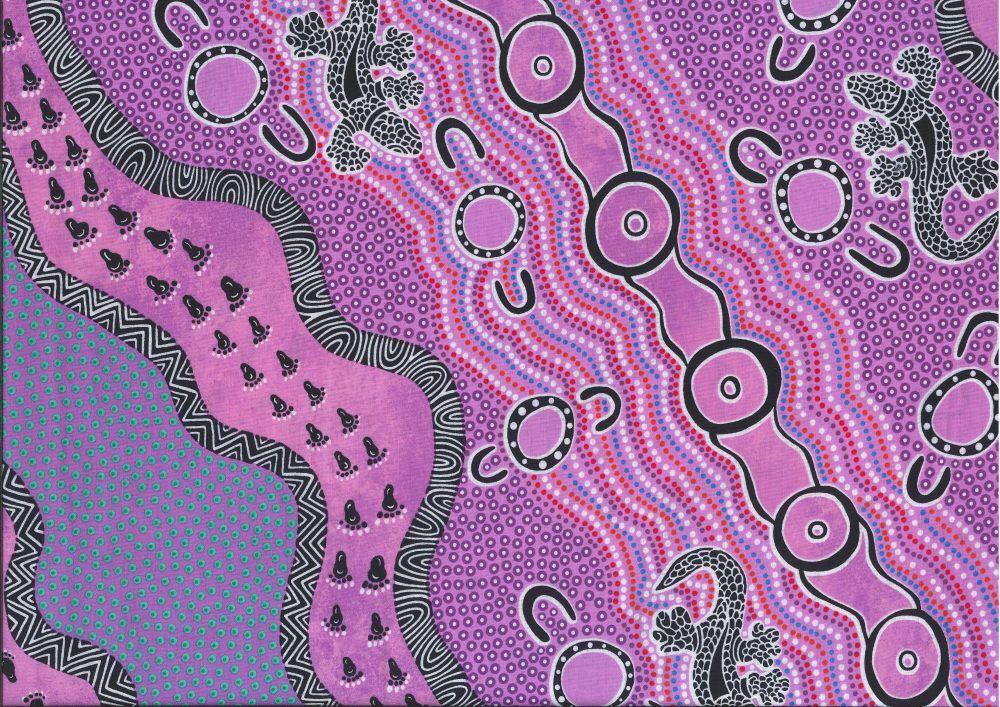 Aboriginal Prints Purple