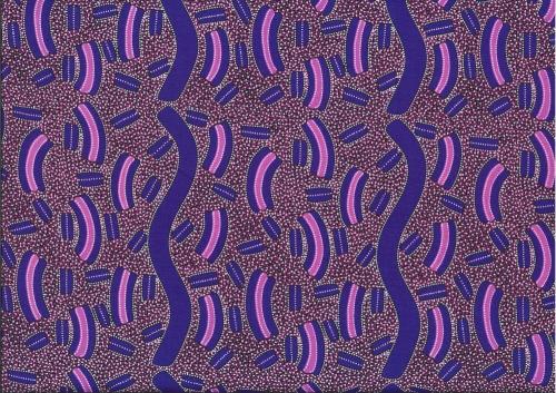Aboriginal Prints Purple