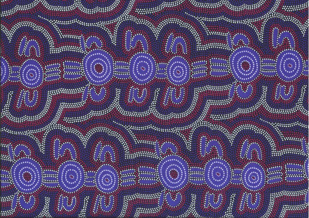 Aboriginal Prints Purple