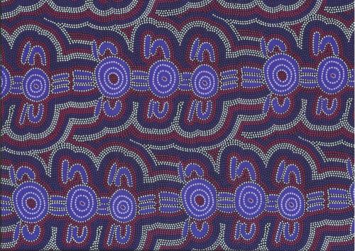 Aboriginal Prints Purple