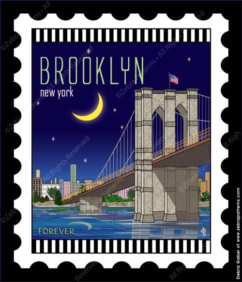 U.S. Cities & Destinations Stamps Panel