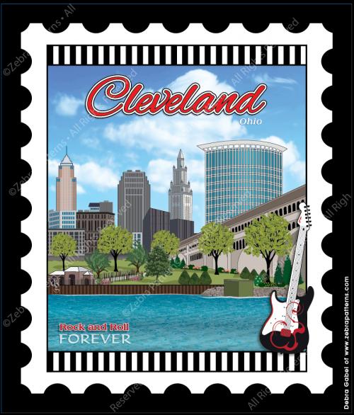U.S. Cities & Destinations Stamps Panel