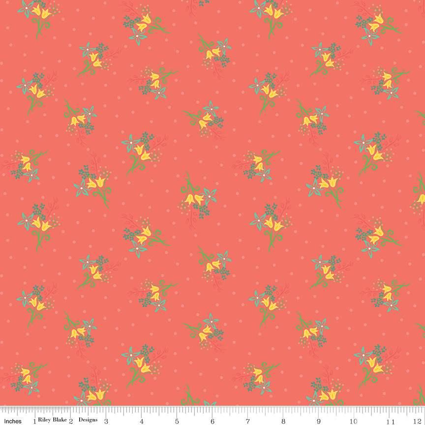 Gingham Cottage Coral