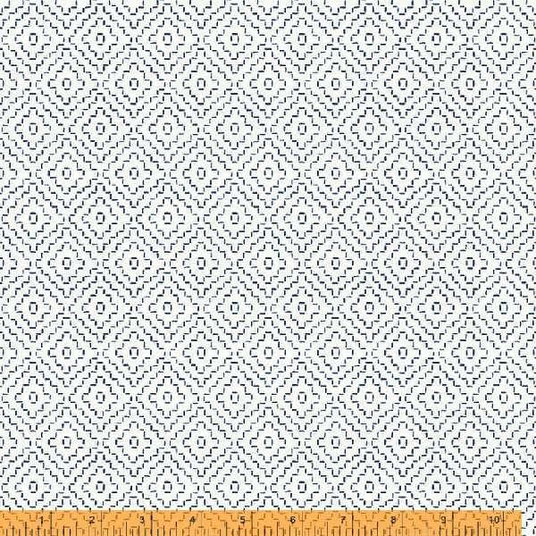 Indigo Stitches White