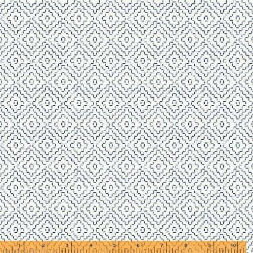 Indigo Stitches White