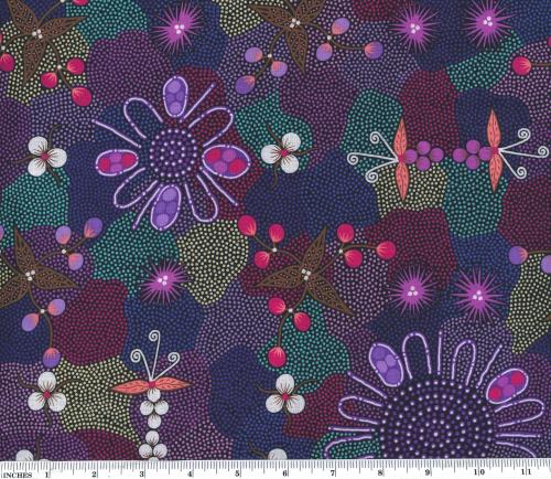 Aboriginal Prints Purple