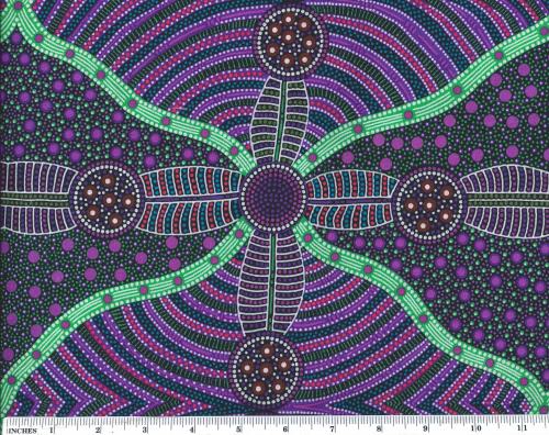 Aboriginal Prints Purple