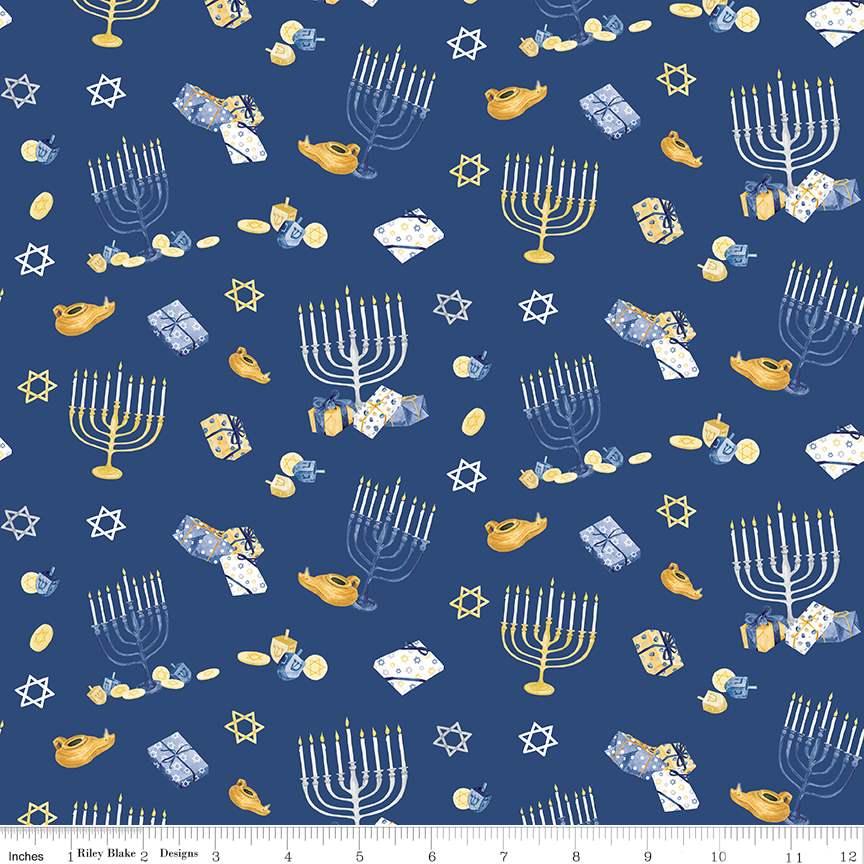 Hanukkah Nights Blue