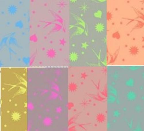 Neon True Colors Fabric Pack - 8 Fat Quarters