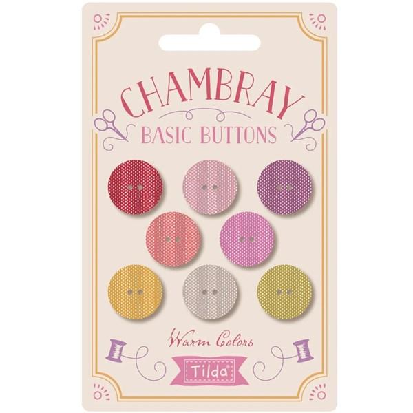 Chambray Basics - Buttons - 16mm - 8 pc.