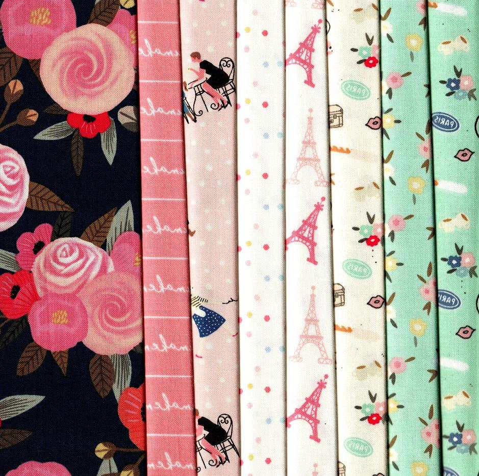 Saturday in Paris Fabric Pack - 8 Fat Quarters