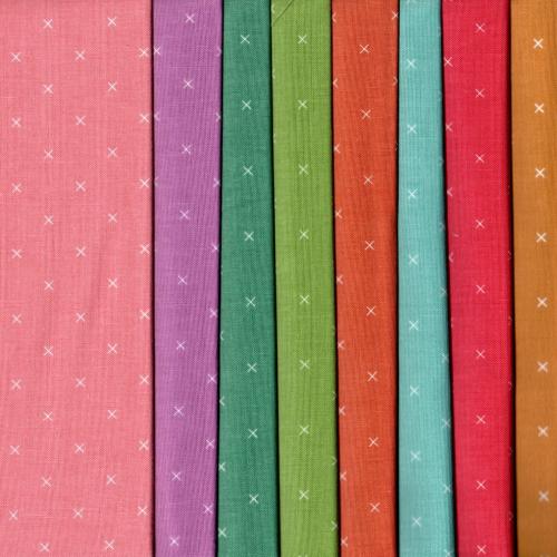 Bee Cross Stitch Fabric Pack - 8 Fat Quarters