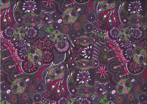 Aboriginal Prints Purple