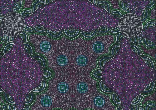 Aboriginal Prints Purple