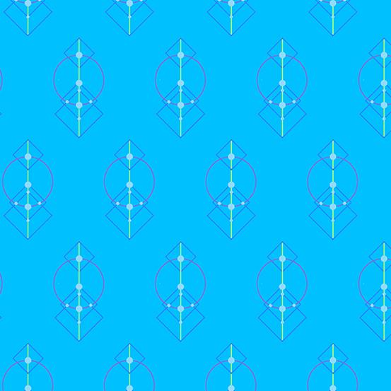 Century Prints - Deco Glo II Blue