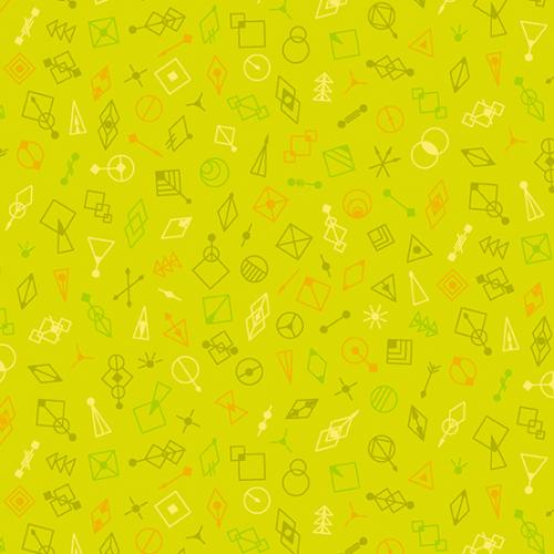 Century Prints - Deco Glo II Green