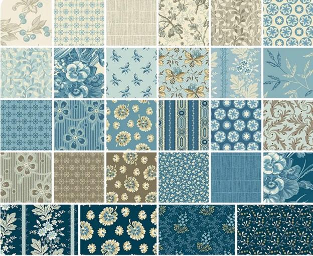 Cocoa Blue Fabric Pack - 28 Fat Quarters