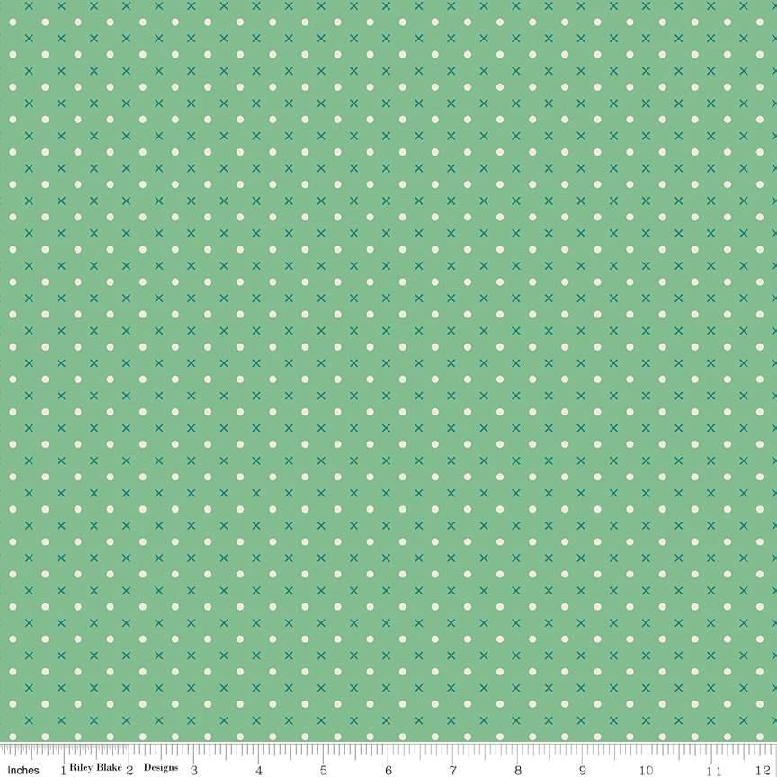 Bee Dots Green