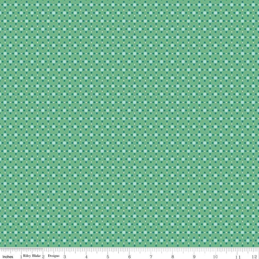 Bee Dots Green
