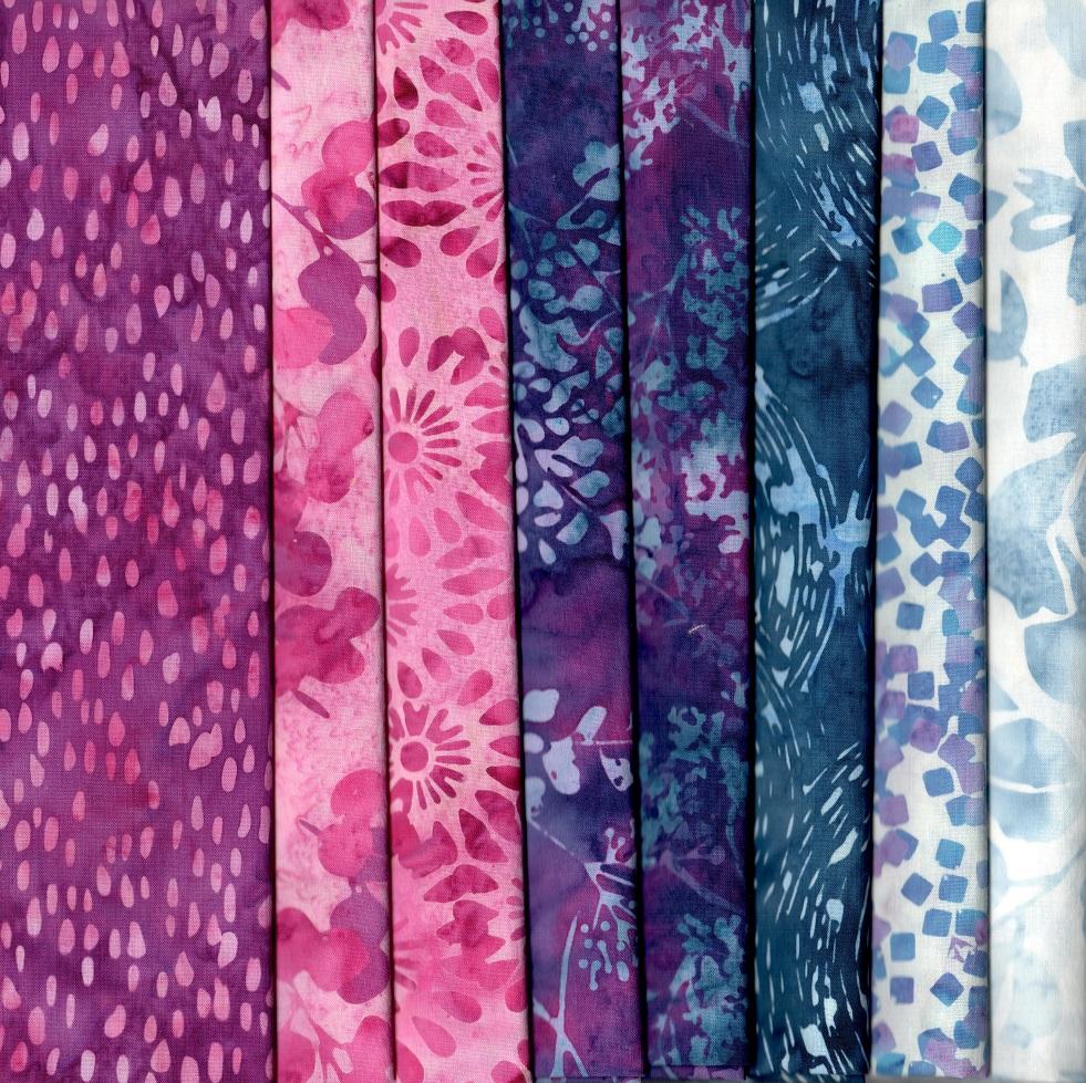 Violet and Pink Skies Fabric Pack - 8 Fat Quarters