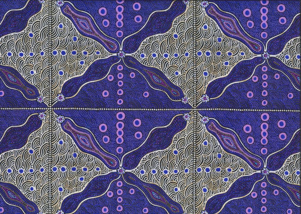 Aboriginal Prints Purple