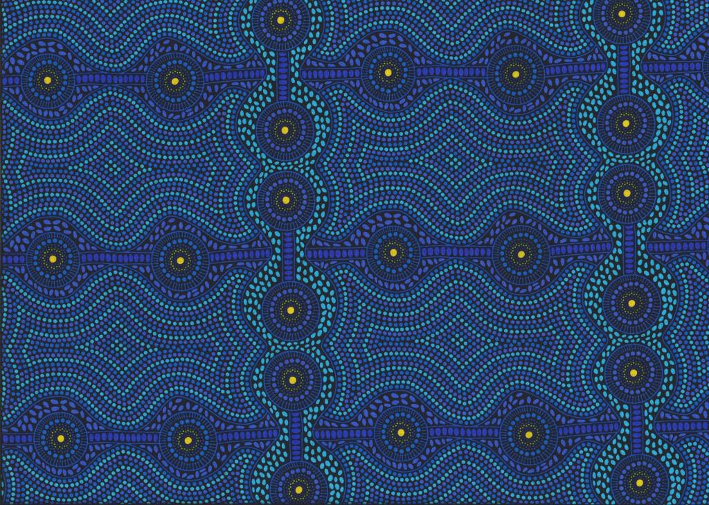 Aboriginal Prints Blue
