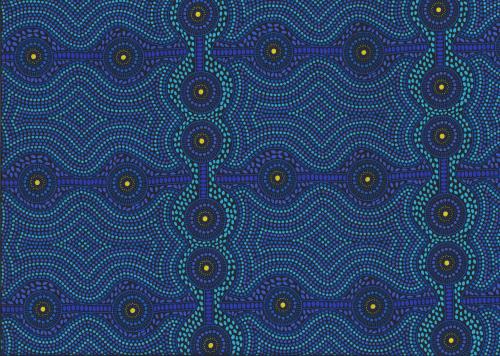 Aboriginal Prints Blue