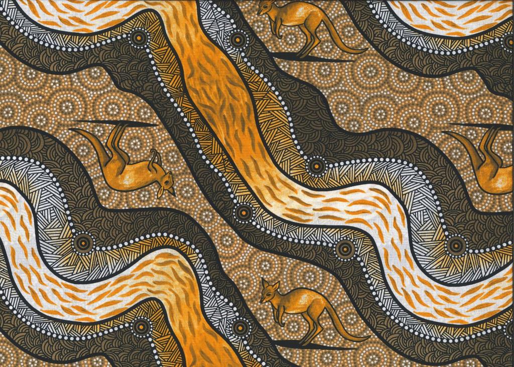 Aboriginal Prints Tan