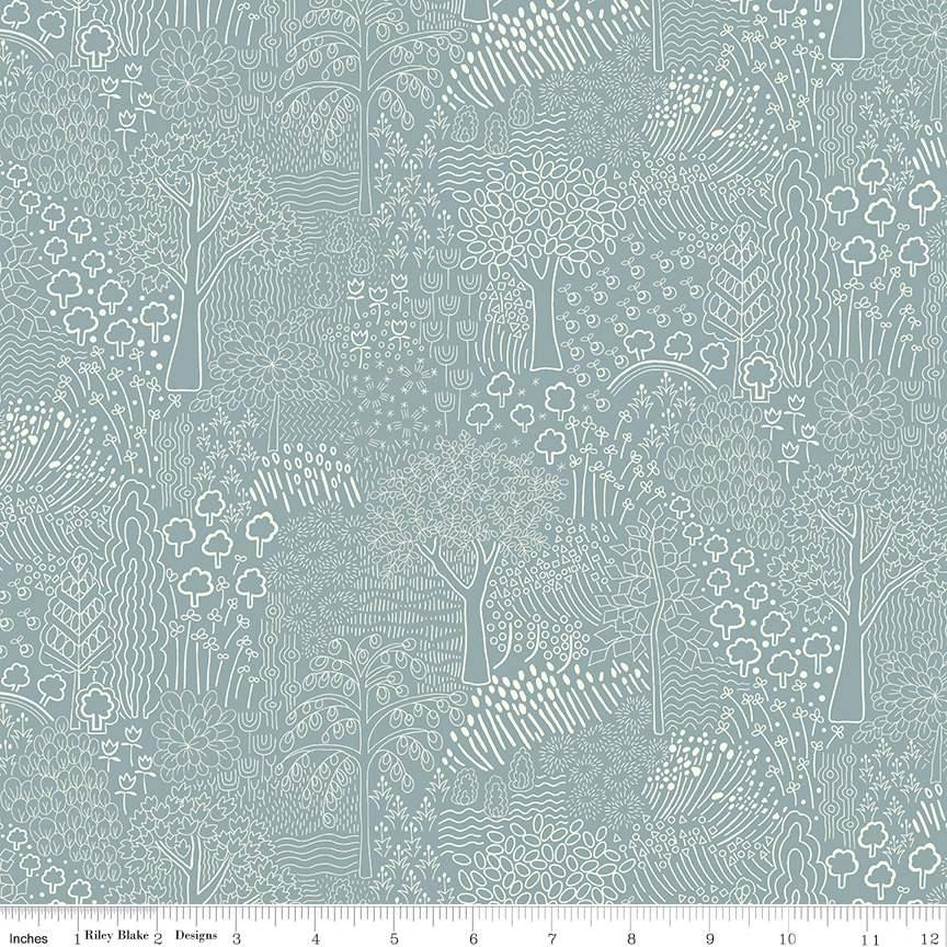 Liberty Fabrics: Woodland Walk Blue