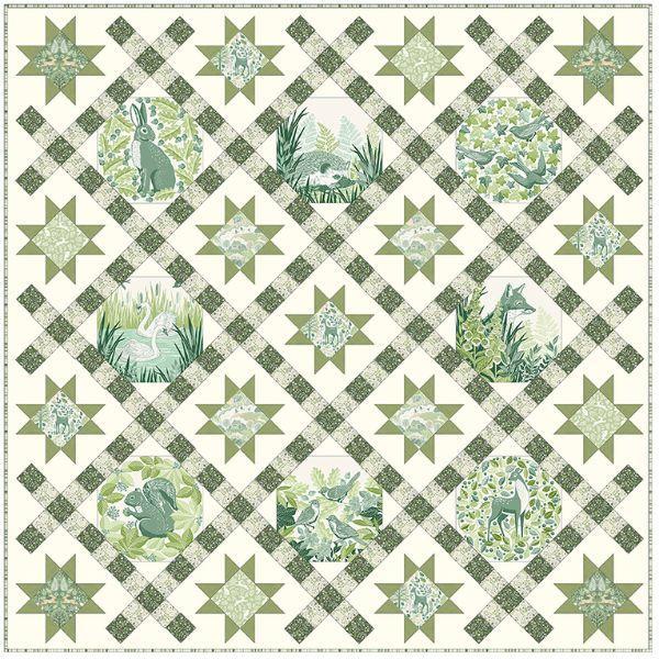 Foxwood Quilt - GREEN