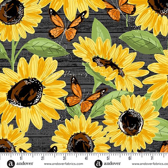 Sunflower Meadow Black