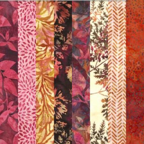 Garnet Glow Fabric Pack - 8 Fat Quarters