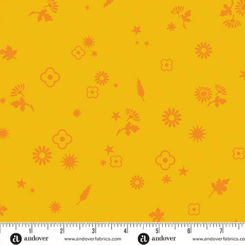 Postmark & Stamp Stripe Yellow