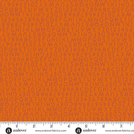 Postmark & Stamp Stripe Orange