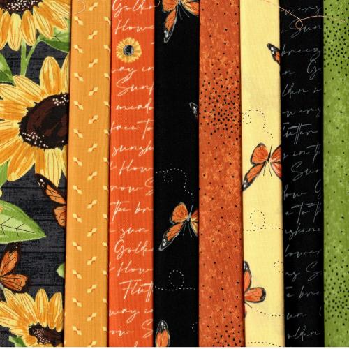 Sunflower Meadow Fabric Pack - 8 Fat Quarters