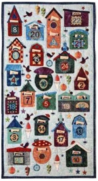 Christmas Post Advent Quilt Kit - Cool
