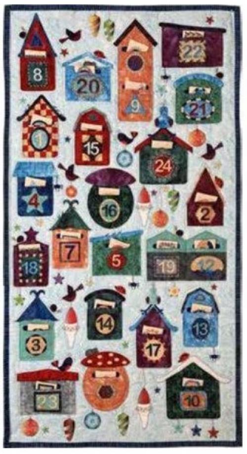 Christmas Post Advent Quilt Kit - Cool